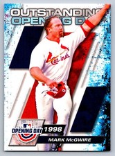 2021 Topps Opening Day Outstanding Opening Days #OOD-8 Mark McGwire Cardinals