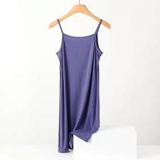 Women's Camisole Cotton Summer Under Dress Petticoat Underskirt Chemise Nightie