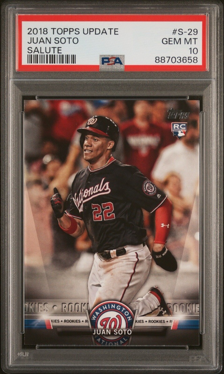 2018 Topps Update Juan Soto RC Salute S-29 PSA 10 | eBay