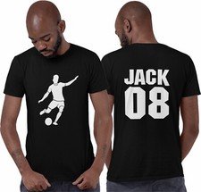 T-shirt calciatore personalizzata maglietta giorno gioco regalo sport amante calcio sport