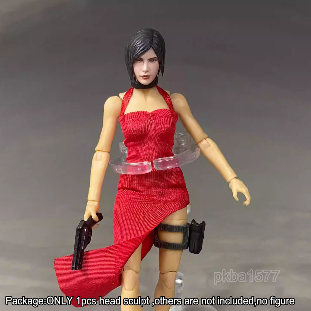 Premium 1/18 Scale Ada Wong Head Sculpt Soldier Head For DIY 3.75