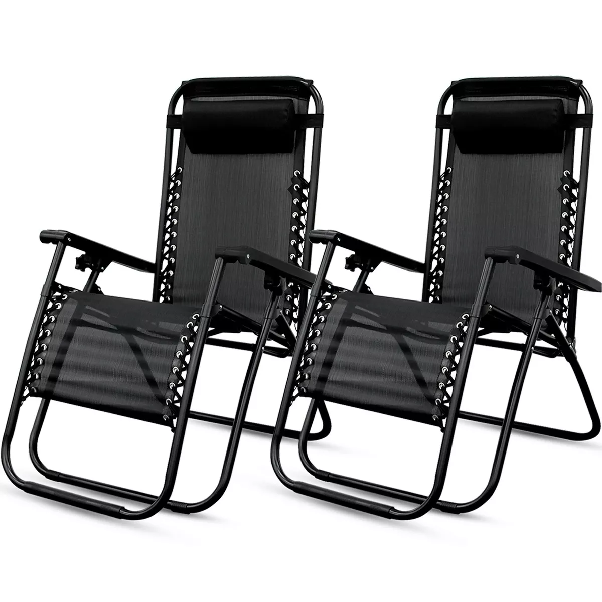 Set of 2 zero sale gravity sun loungers