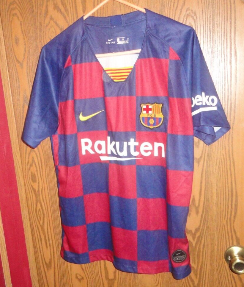 rakuten nike dri fit FC Barcelona Argentina Lionel Messi Jersey adult medium rcb