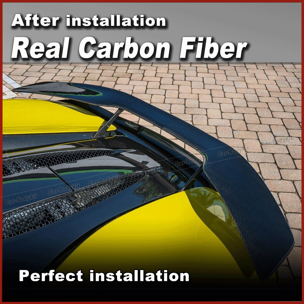 For McLaren 540C 570S 570GT 2015-2019 Real Carbon Rear Trunk Spoiler Sport Wing