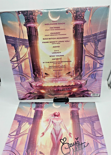 Paris Hilton “Infinite Icon” Limited Edition Pink Vinyl + Autopen Signed Insert - Picture 2 of 11