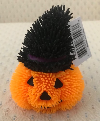 Pumpkin Puffer-A Squishy, Jiggly, Textured Halloween Jack-O-Lantern Stress Ball!
