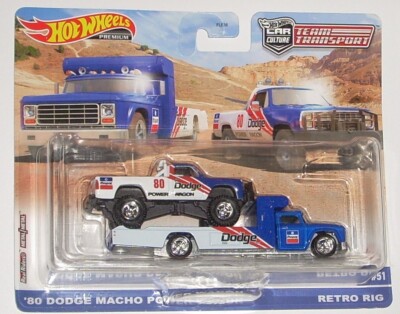 Hot Wheels 2023 Team Transport '80 Dodge Macho Power Wagon Retro Rig MOC MOPAR