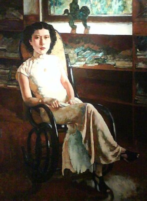 high quality oil painting 100% handpainted on canvas ''Portrait of Ms Jenny ''