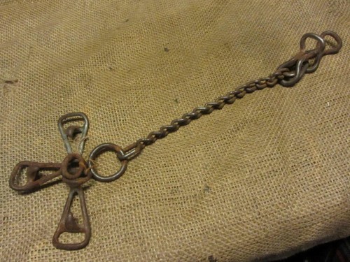 Vintage Honge Halter Hooks & Chains Bridle Horse Harness Bit 10424 - 第 1/1 張圖片
