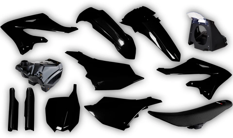 Yamaha YZ125 YZ250 2005-2007 Polisport Restyle Plastics Airbox Seat Fuel tank - Imagem 2 de 4