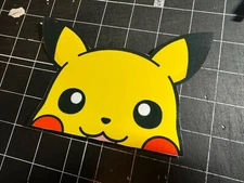 Pika Peeker Sticker Window Vinyl Sticker Car Decal Lightning Pokemon Anime