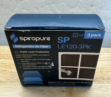 NEW 3 Pk SPIROPURE #SP LE120 3PK Refrigerator Water Filter LG & Kenmore Replace