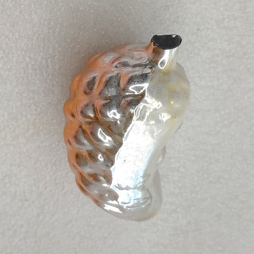 Antique Vintage USSR Glass Christmas Fir-Tree Ornament Xmas Decoration Half Moon - Picture 5 of 5