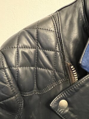 Rare vintage Lewis leathers blue biker jacket Size Small Rare vintage Lewis leathers blue biker jacket Size Small