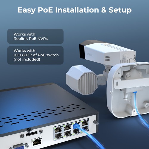 Reolink Duo Flooflight PoE 4K Security Camera Adjustable Brightness 2-Way-Audio - Picture 14 of 15