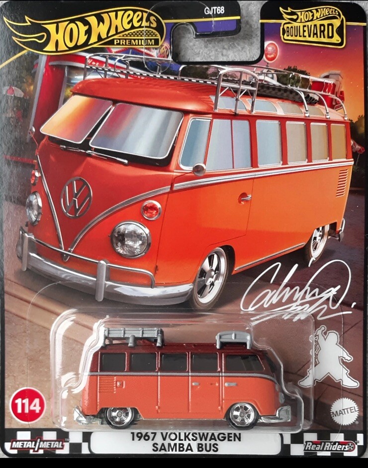 Hot Wheels Premium Boulevard 2024 - #114 - 1967 Volkswagen Samba Bus