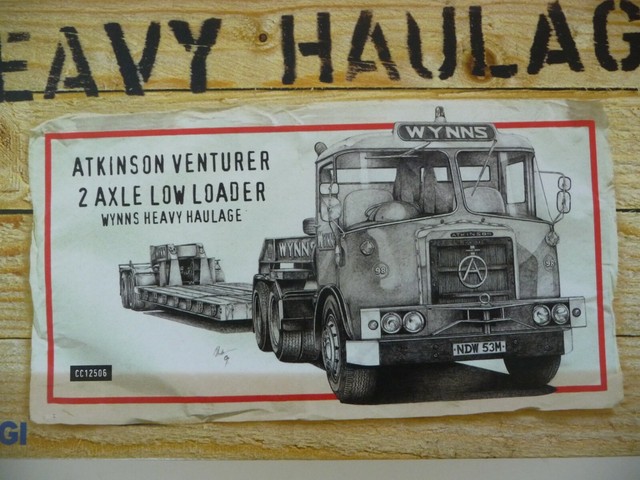 Miniature Corgi 1/50 CC12513 – Atkinson Venturer 2 Essieux Low Loader + Hélice