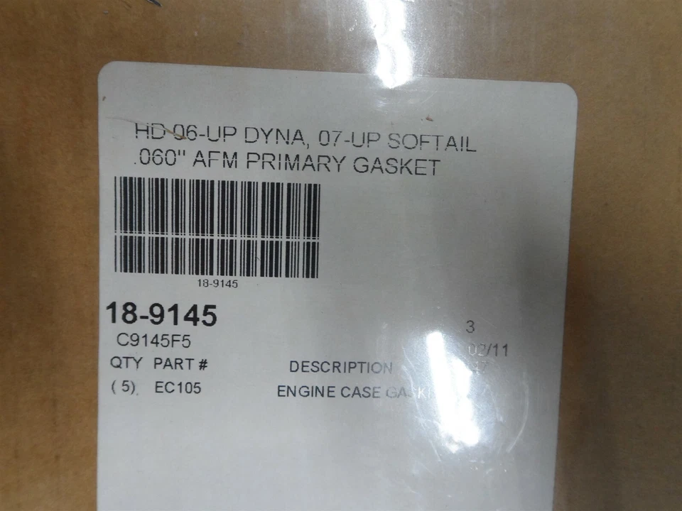 Junta primaria NOS Cometic Harley D. AFM cantidad 3 06-10 Dyna 07-01 Softail 18-9145 Foto 4 de 4