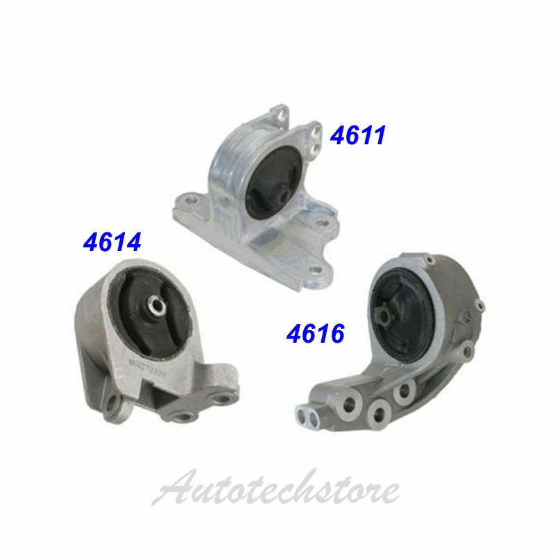 2000-2005 Mitsubishi Eclipse 3.0L Motor&Trans.Mount Set 3PCS for Auto Trans.M604 - Image 2 of 4