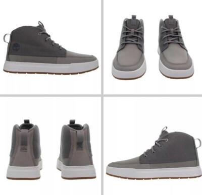 Timberland Men's MAPLE GROVE MID LACE UP Medium Grey Sneakers Size 10