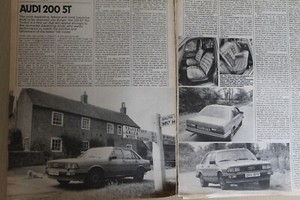 Original 1980 Motor mag road test No 23/80 (folded): AUDI 200 5T