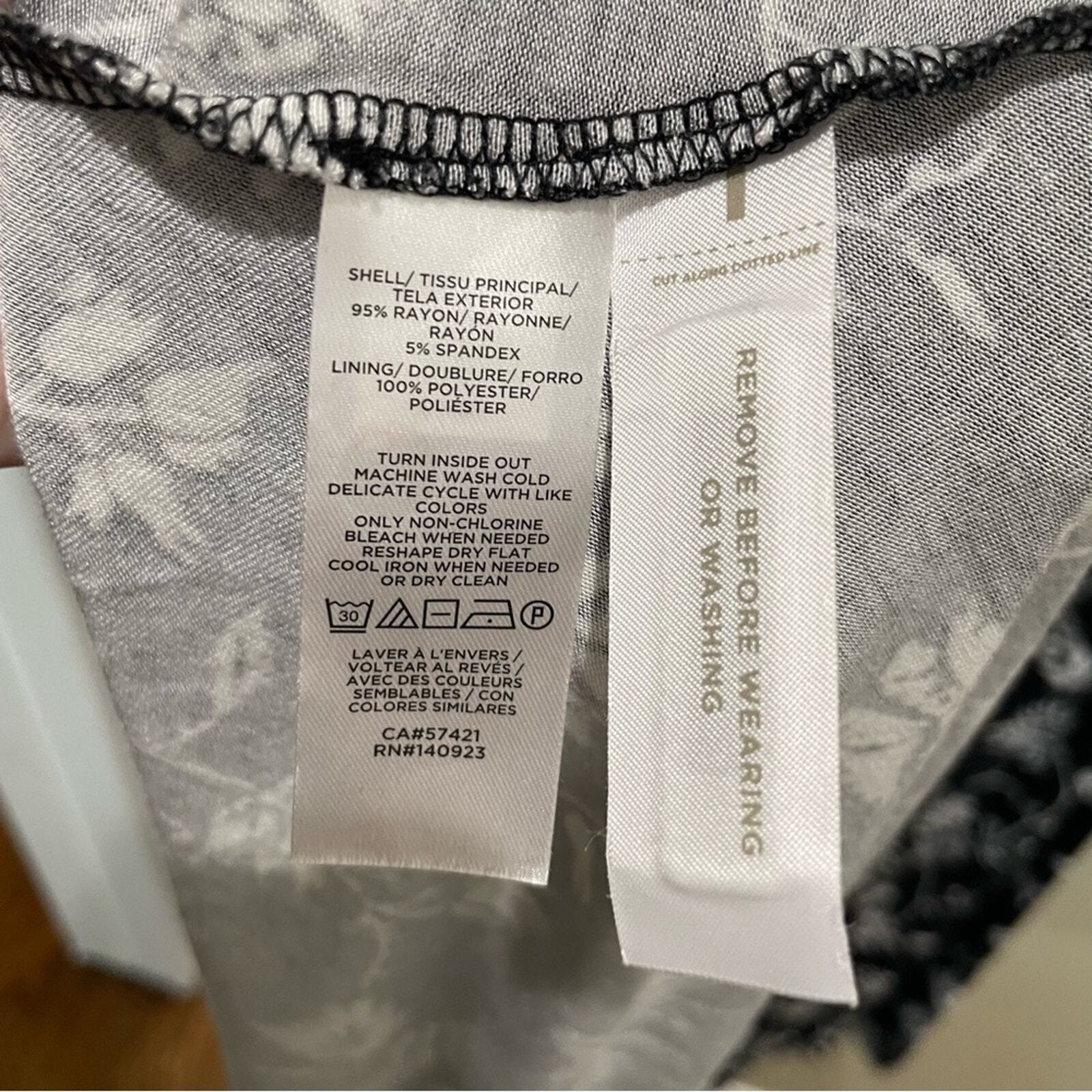 Loft Rainforest Cutout Button Back Midi Dress Bla… - image 13