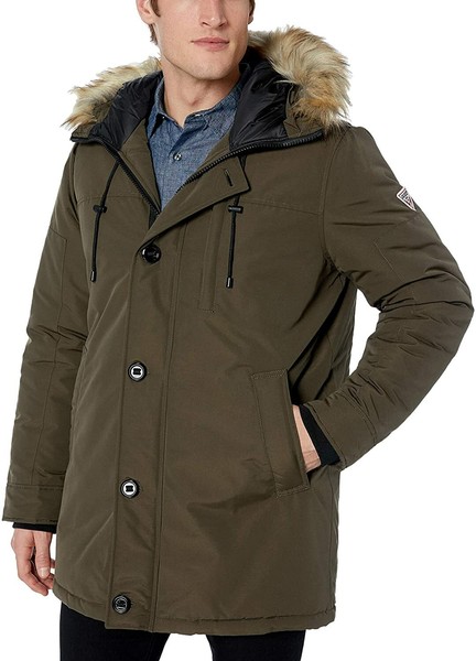 guess green parka
