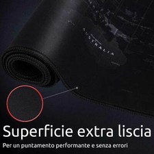 Tappetino Da Gioco XXL 900x300mm - Annabay Mappa Mondiale Nero/Rosso