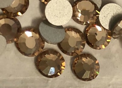 1440 PCS SS20 FLATBACK CZECH PRECIOSA VIVA12 CRYSTAL HONEY SILVER FOILED 