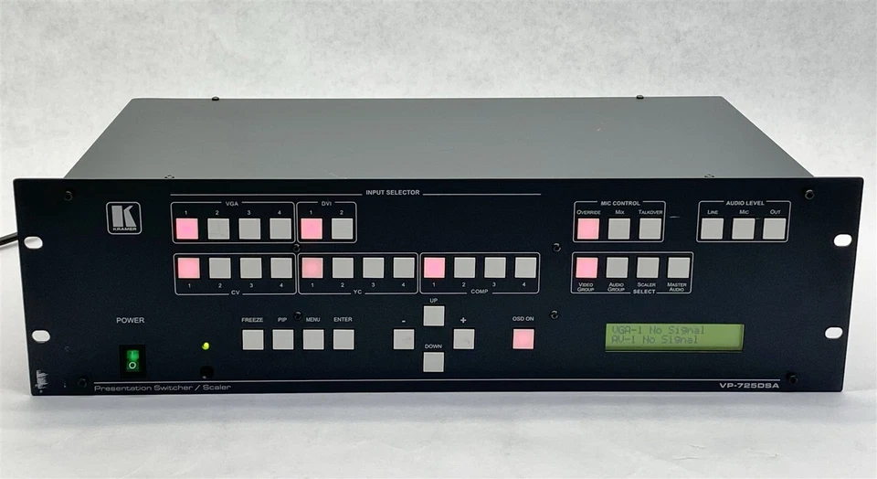 Kramer VP-725DSA 18-Input ProScale Digital Presentation Switcher Scaler - Image 2 of 4