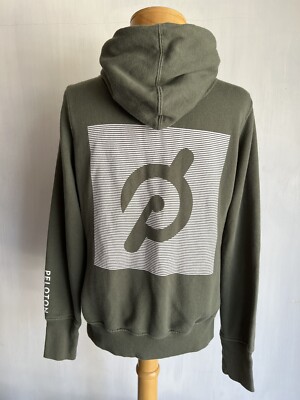 Sweat à Capuche Peloton Apparel - Vert - Zip Intégral - Taille M - Occasion TB État