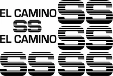 Fits a Chevy El Camino SS Super Sport Vinyl Decal Sticker Choo Choo Custom Kit