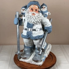 1999 Snow Buddies Giant Santa Skiing With Buddfy 18 Inch The Encore Group 94279