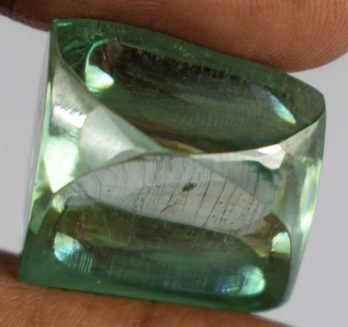 Loose CVD Diamond H-I Fancy Green 26.20 Ct/16 mm VVS1 Clarity Certified