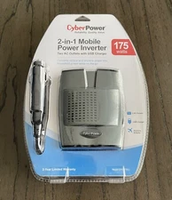 CyberPower 175W 2-in-1 Mobile Power Inverter. CPS175SU.