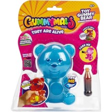 GUMMYMALS INTERACTIVE BLUE GUMMY BEAR WITH 20 SOUNDS  REACTIONS NEW TOY