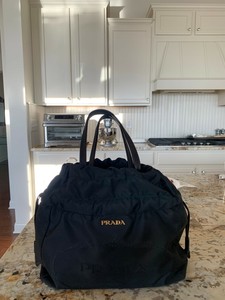 prada ruched shoulder bag
