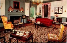 Historic Craft House Interior Williamsburg Virginia Furniture Chrome Postcard