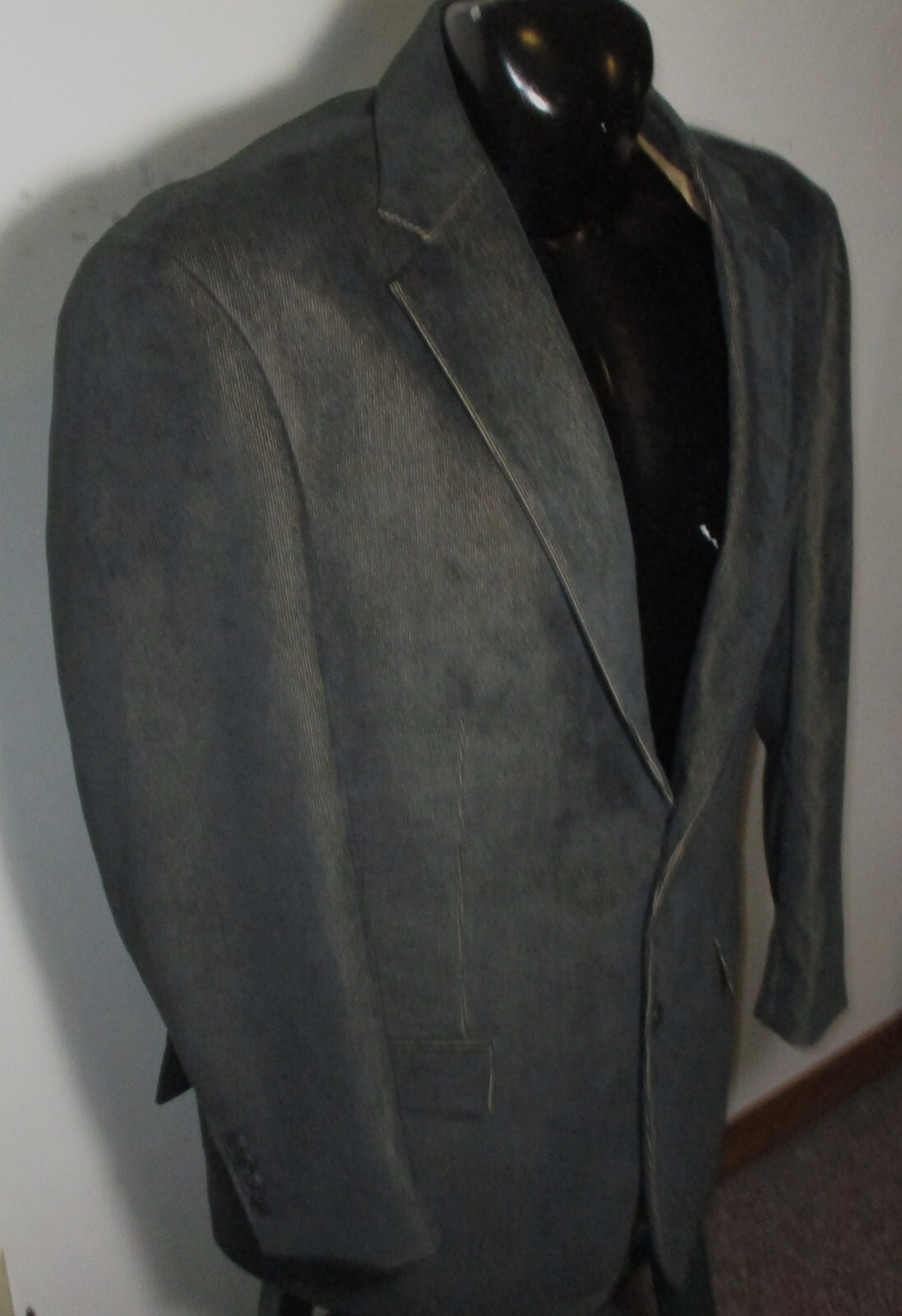 PRONTO-UOMO Green Corduroy Blazer Suit Jacket Size XL Long NWOT