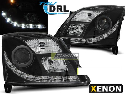 Ajovalot LED DRL sisäpuolella for Opel VECTRA C Black Xenon D2S: lle LPOP80WL XI