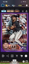 Topps Bunt Michael Conforto Chrome Purple Sonar Iconic /275 [DIGITAL CARD]