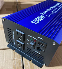 OPEN BOX PURE SINE WAVE POWER INVERTER 1500/3000 WATT 12V DC TO 120V AC