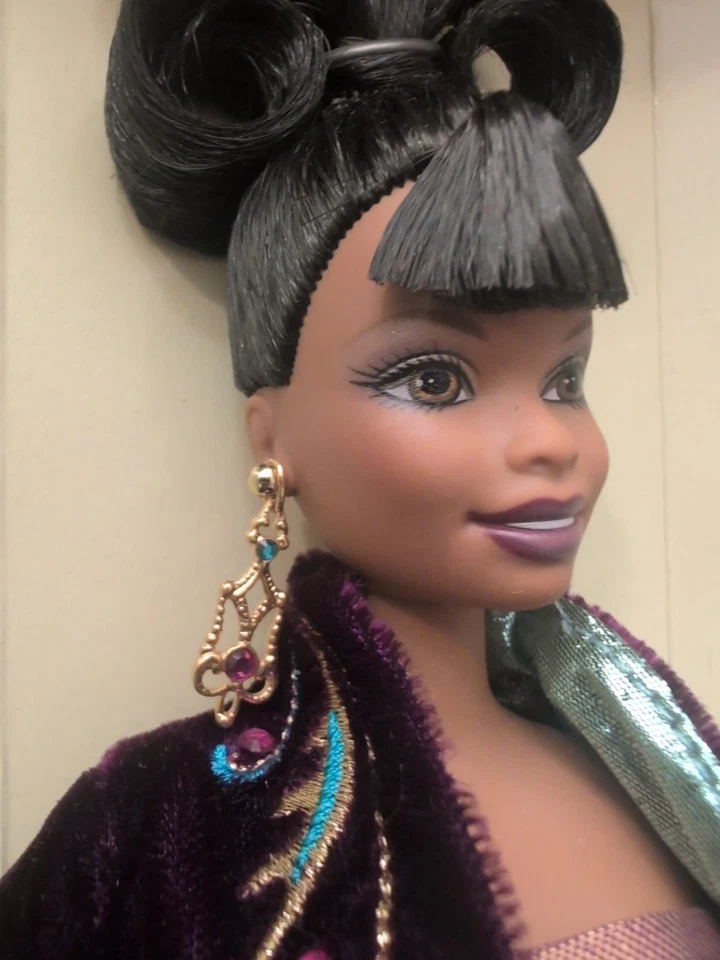 Barbie Plum Royale muñeca afroamericana de Byron Lars 1998 Mattel #23478 Foto 4 de 4