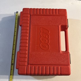VTG 1985 Lego Case And Bricks Pieces Storage Box Set Retro Toys