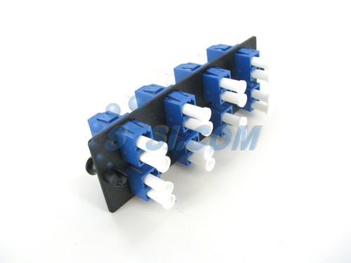 Panduit FAP8WBUDLCZ Fiber Panel w/8 LC Duplex Singlemode Adapters Blue ~STSI - Picture 3 of 3