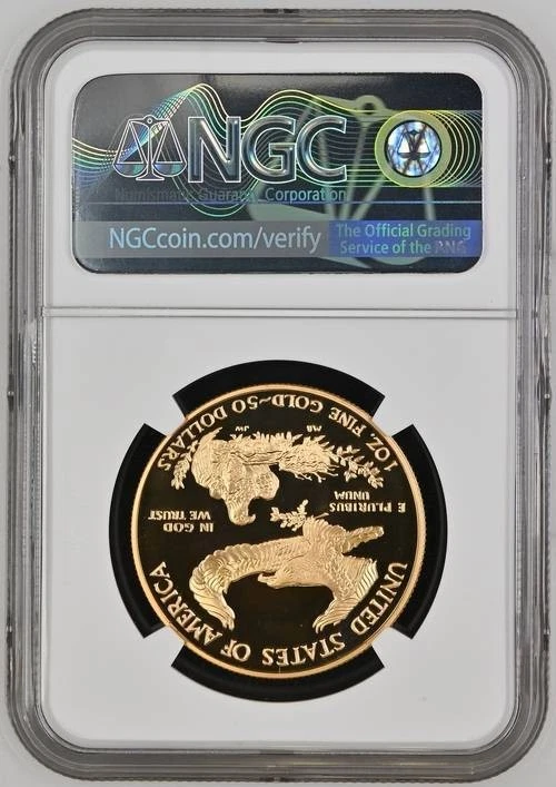 NobleSpirit GOLD 1999 W Eagle $50 NGC PF68 Ultra Cameo - Image 2 of 4