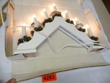 4283.        gebr. Weihnachtsleuchter Holz  Adventsleuchter Schwippbogen