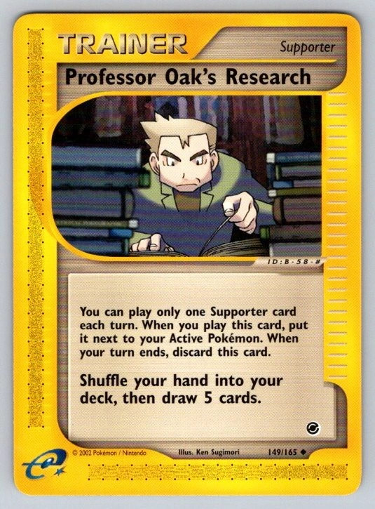 Professor Oak's Research 149/165 Expedition Base Set Uncommon NM Pokemon TCG