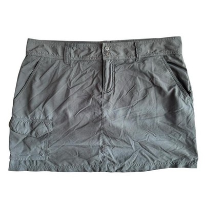 Columbia Damen Rock Grau Größe UK 12 Omni-Shade Gefüttert Taschen Outdoor Skirt
