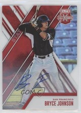 2017 Panini Elite Extra Edition Status Red Die-Cut 69/75 Bryce Johnson Auto 4l3